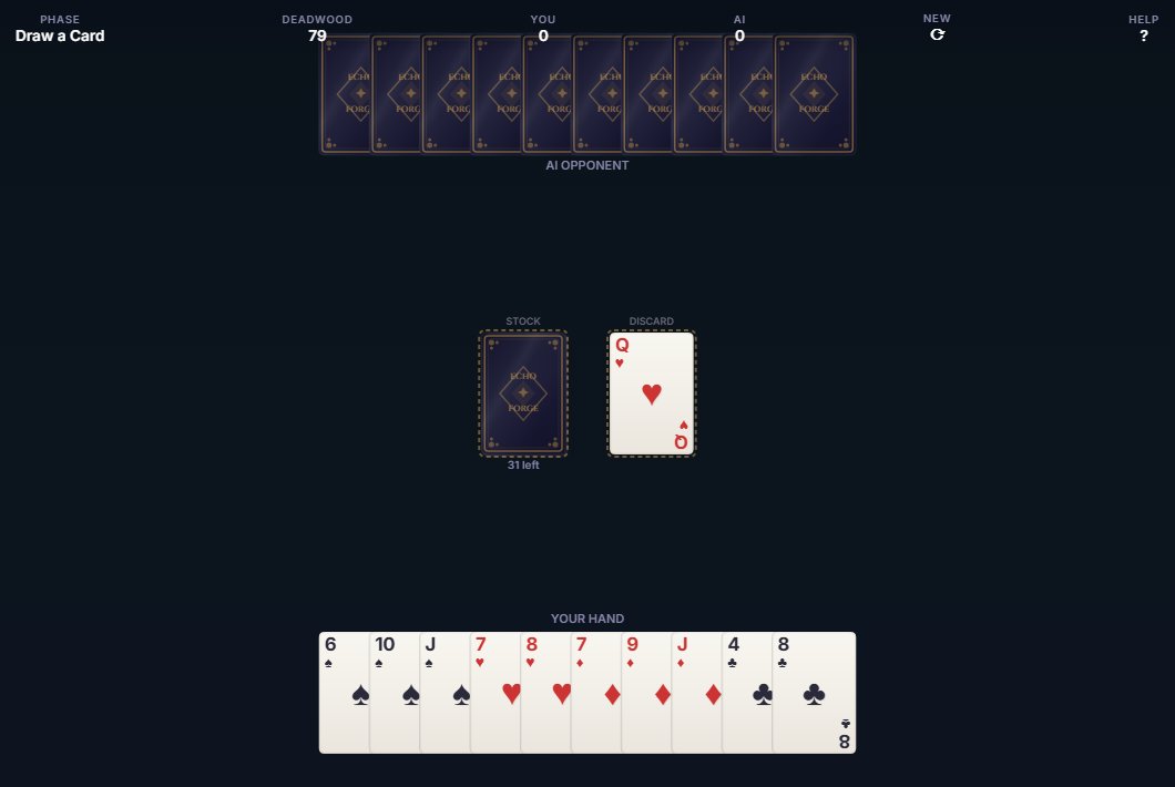 Gin Rummy — gameplay screenshot