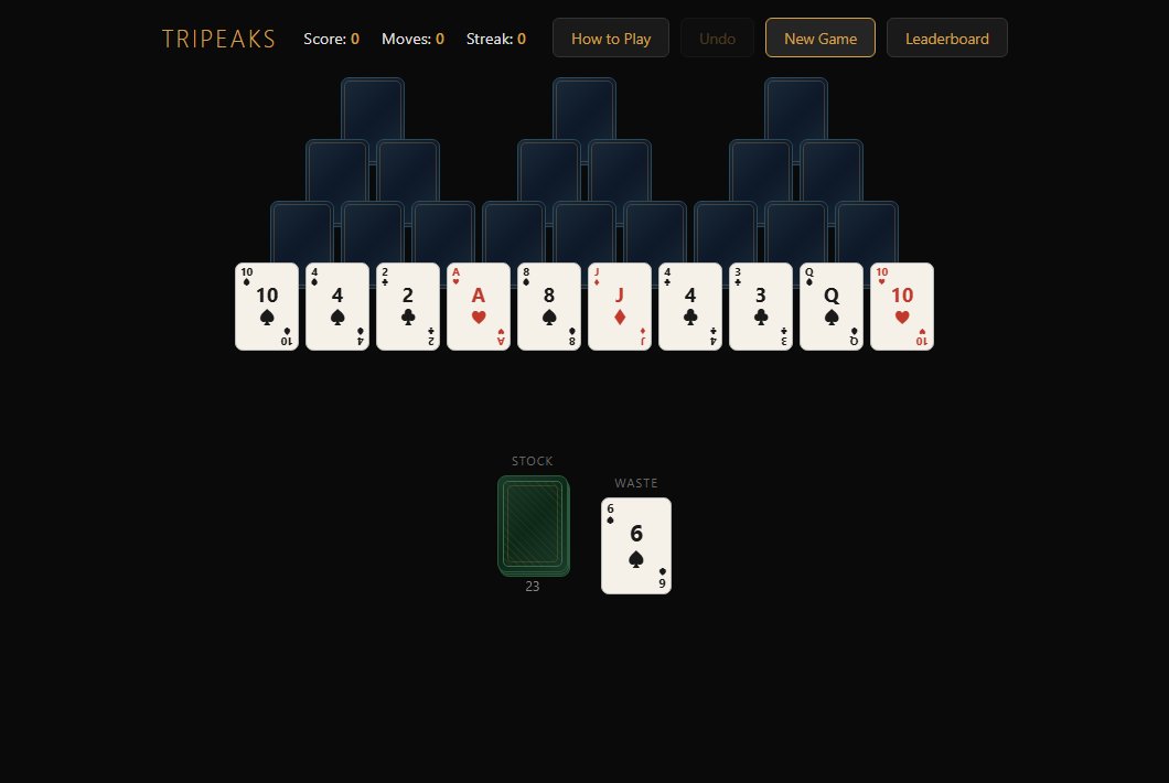 TriPeaks Solitaire — gameplay screenshot